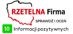 Wizytówka Rzetelna Firma - ciemne logo